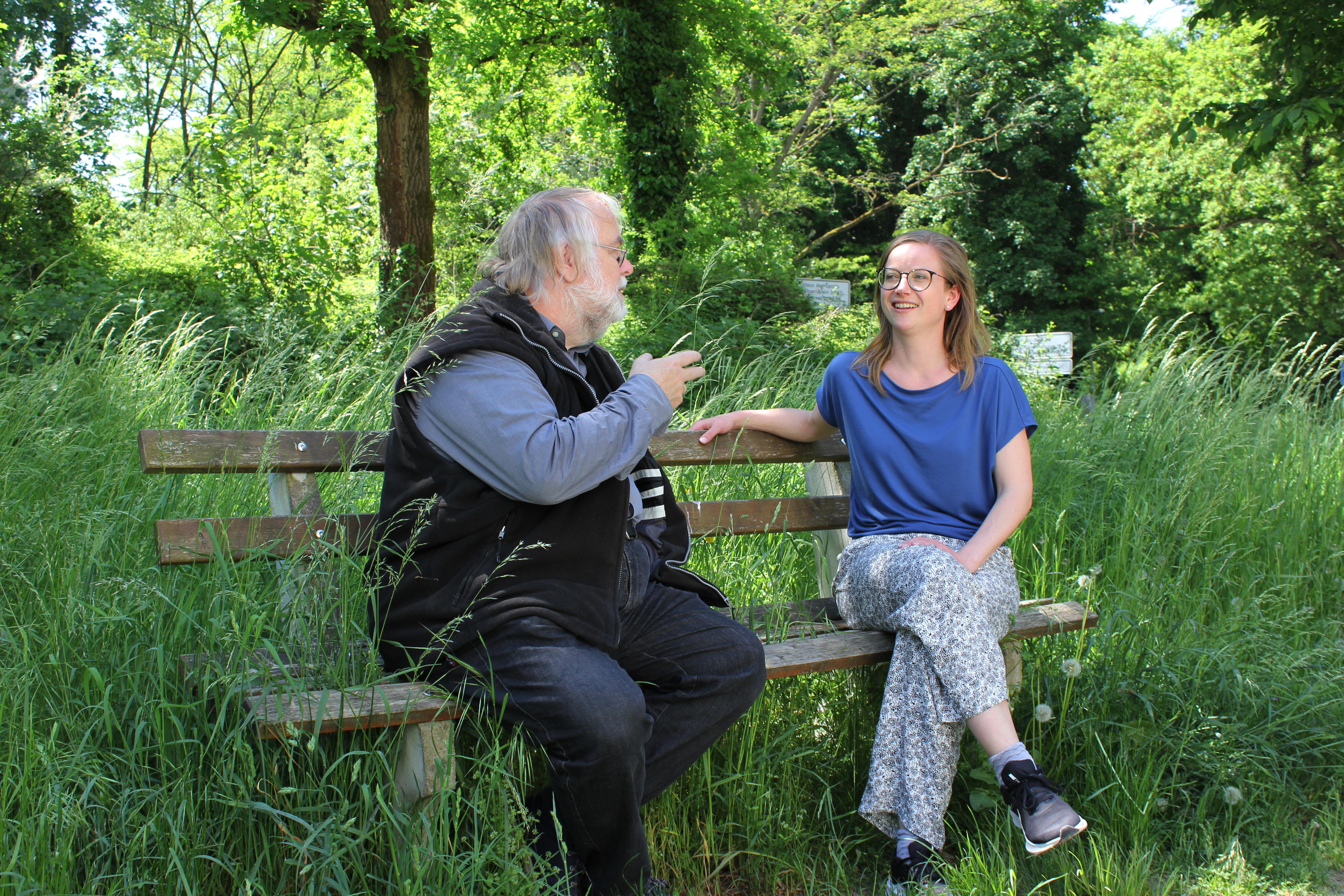 ISI-Nachhaltigkeitsbeauftragte 2022 Frank Marscheider-Weidemann und Lena Kappler sind seit 2022 Nachhaltigkeitsbeauftragte am Fraunhofer-Institut für System- und Innovationsforschung.