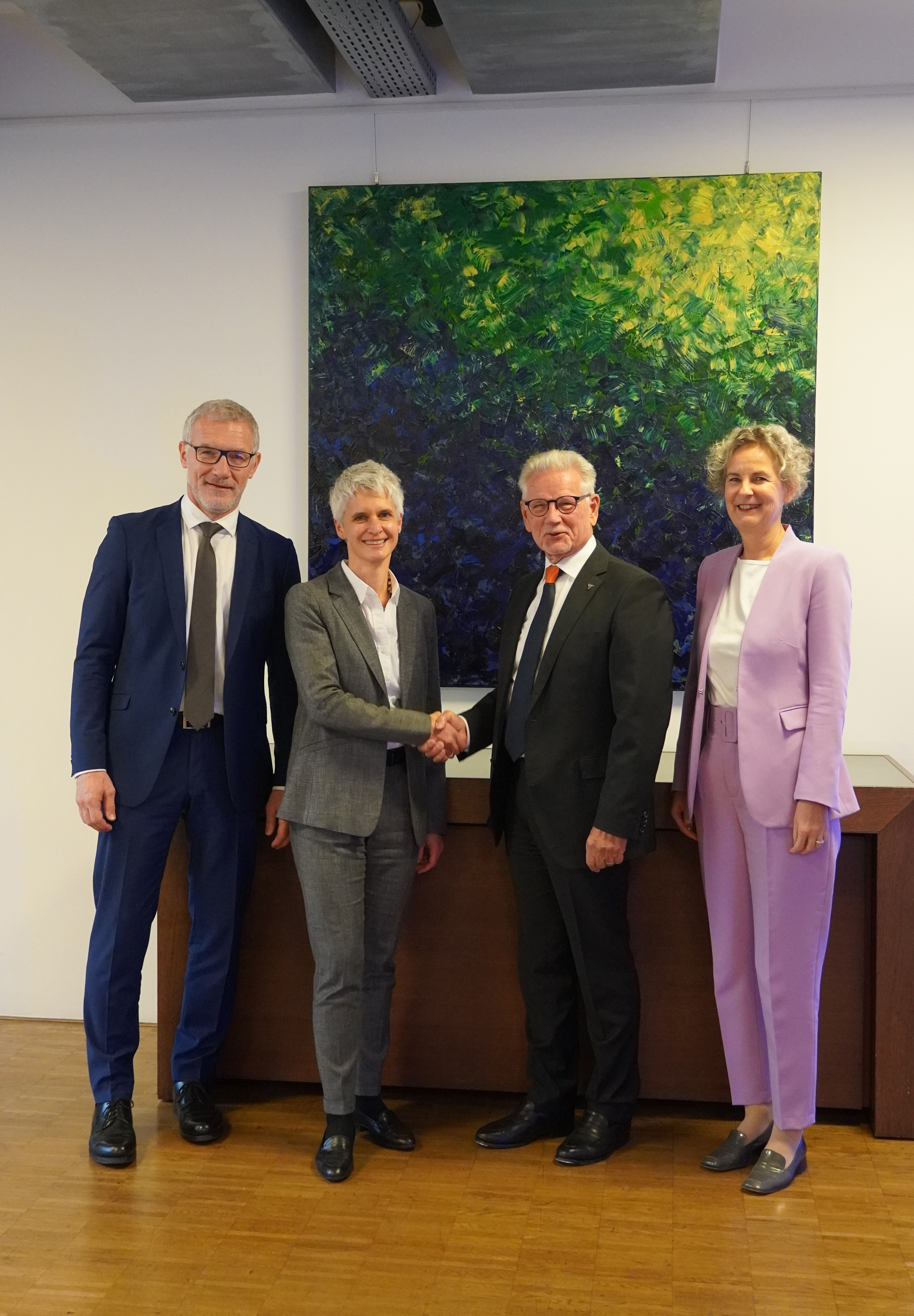 Prof. Jakob Edler, Dr. Mirjam Storim, Dr. Manfred Wittenstein and Prof. Marion A. Weissenberger-Eibl.